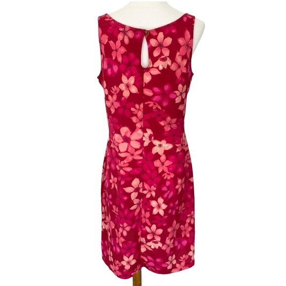 Reitmans Sundress Womens 8 Pink Floral Hawaiian Tropical Cruise Vacation Vtg Y2K - Picture 7 of 9